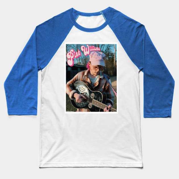 Pink Williams Retro Portrait Baseball T-Shirt by Pink's Mercantile  